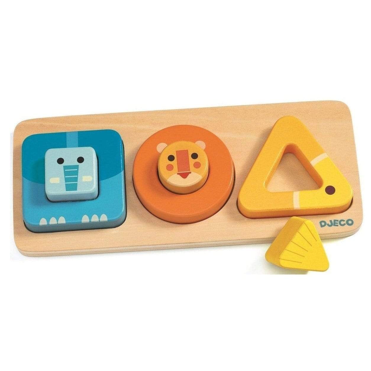 DJECO Puzzles y encajes Puzzle de encaje de madera VoluBasic DJ06209
