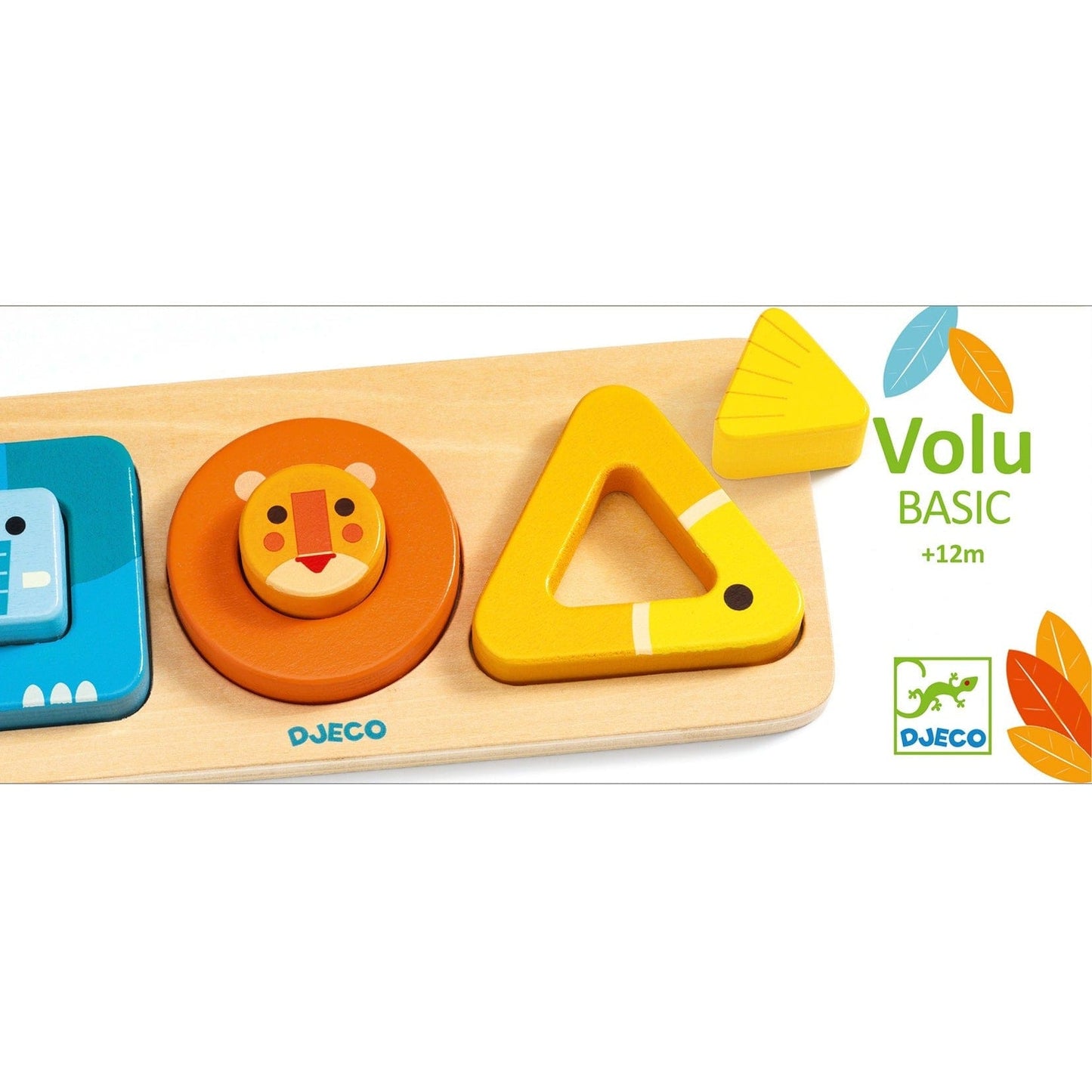DJECO Puzzles y encajes Puzzle de encaje de madera VoluBasic DJ06209