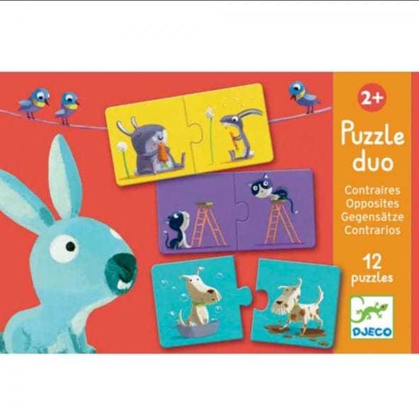 DJECO Puzzles y encajes Puzzle Educativo Opuestos DJ08162