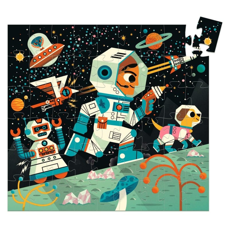 DJECO Puzzles y encajes Puzzle Estación Espacial 54 Piezas DJ07291