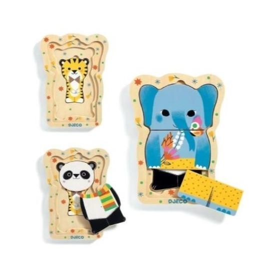 DJECO Puzzles y encajes Puzzle Lucky & Co DJ01488
