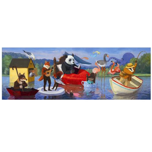 DJECO Puzzles y encajes Puzzle Summer Lake Gallery 350 piezas DJ07617