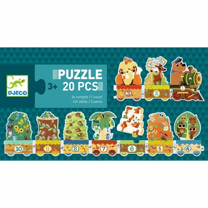 Djeco Puzzles y encajes Puzzle Tren yo cuento DJ08194