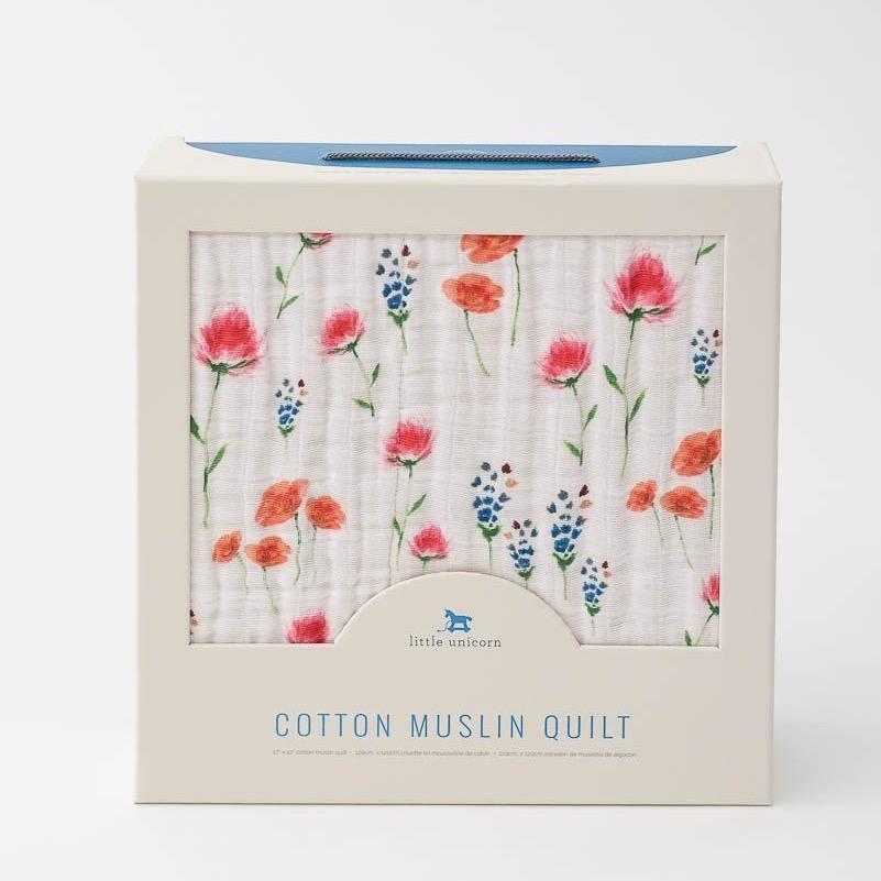 LITTLE UNICORN Accesorios bebé Colcha de Muselina de algodón - Wild Mums UB0265