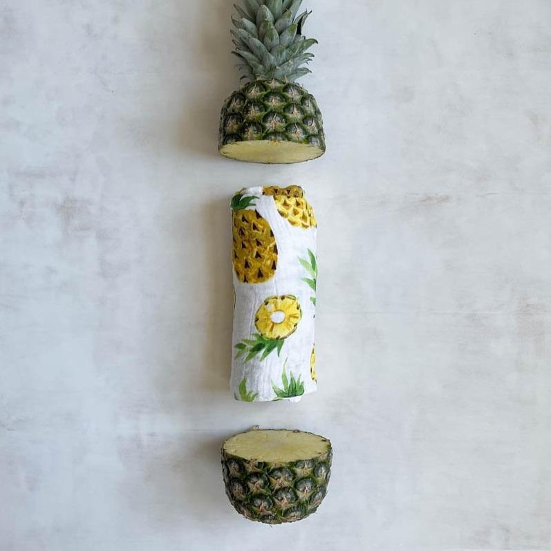 LITTLE UNICORN Accesorios bebé Tuto Swaddle Muselina - Fresh Pineapple UB01C8