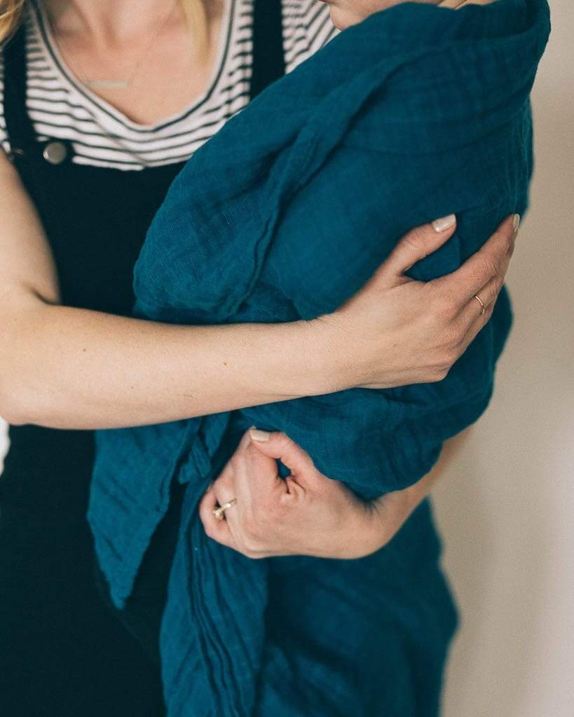 LITTLE UNICORN Accesorios bebé Tuto Swaddle Muselina - Lake UB01B6