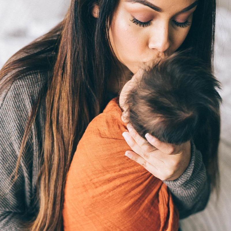 LITTLE UNICORN Accesorios bebé Tuto Swaddle Muselina - Rust