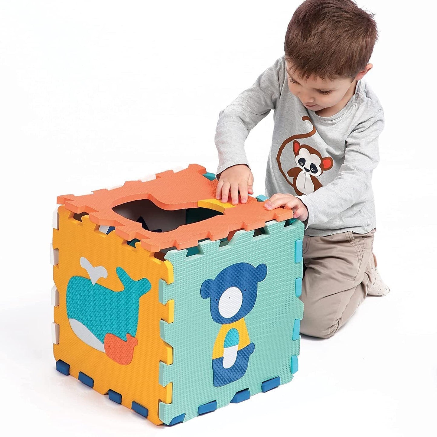 LUDI Decoración Alfombra de Juego Animales