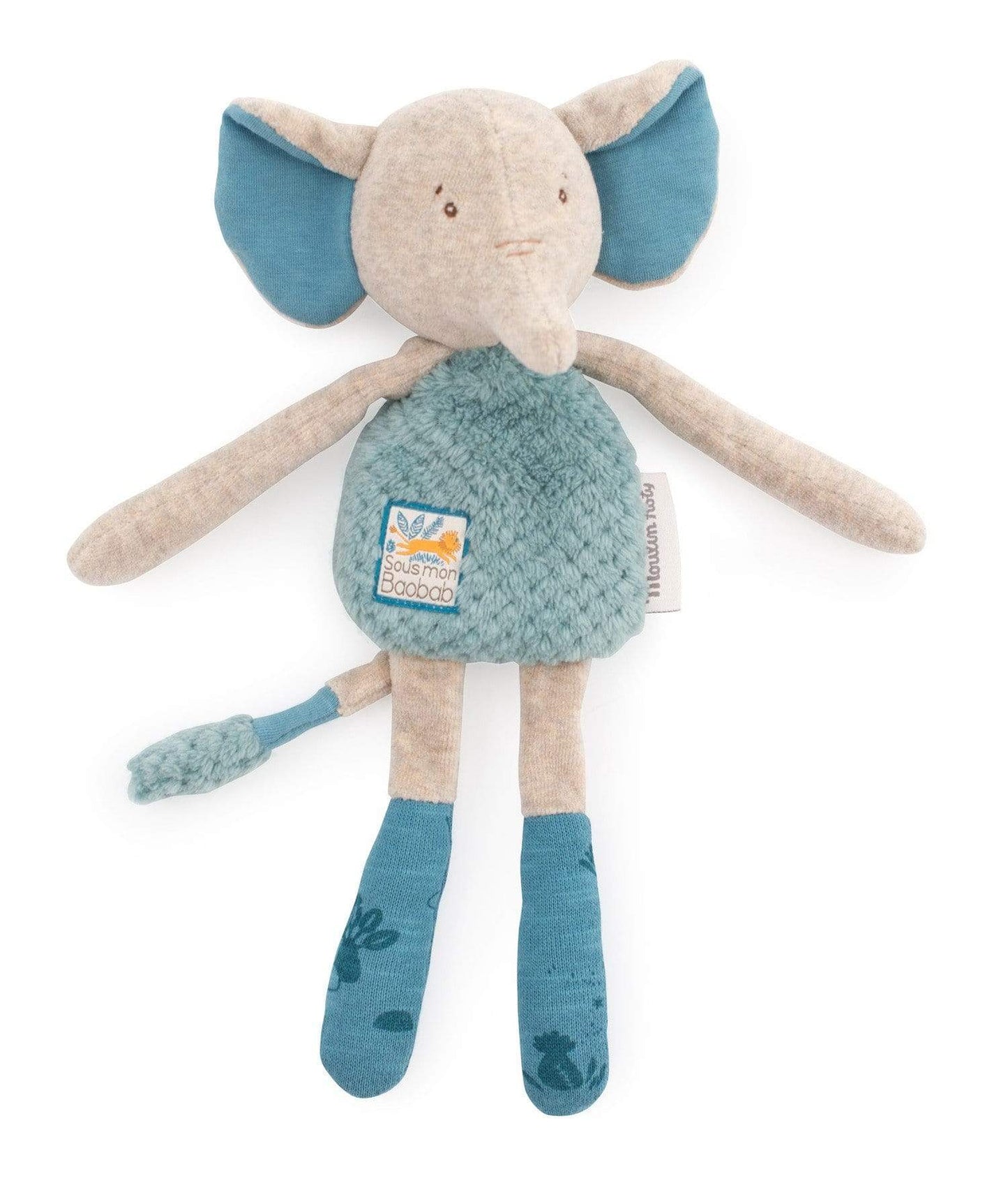 MOULIN ROTY Accesorios bebé Doudou Sonajero Elefante Baobab 669024
