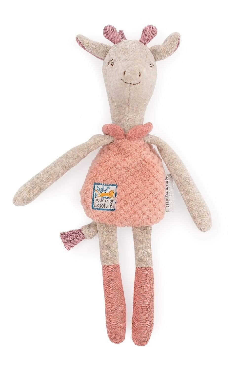 MOULIN ROTY Accesorios bebé Doudou Sonajero Jirafa Baobab 669025