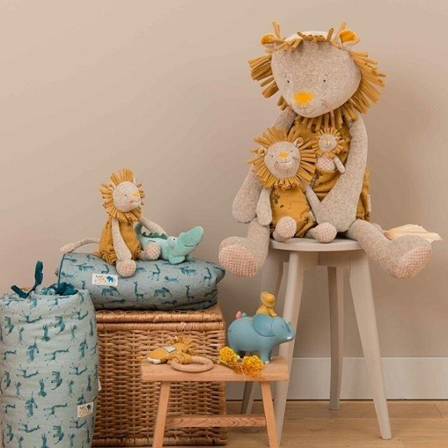 MOULIN ROTY Decoración Peluche Gigante 80 cm León - Baobab 669026