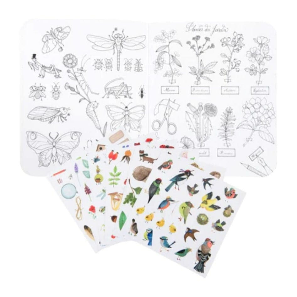 MOULIN ROTY Libro Actividades Cuaderno de pegatinas El Botanista 712606