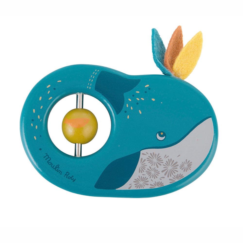 MOULIN ROTY Mordedores Sonajero de madera Joséphine la ballena 714006