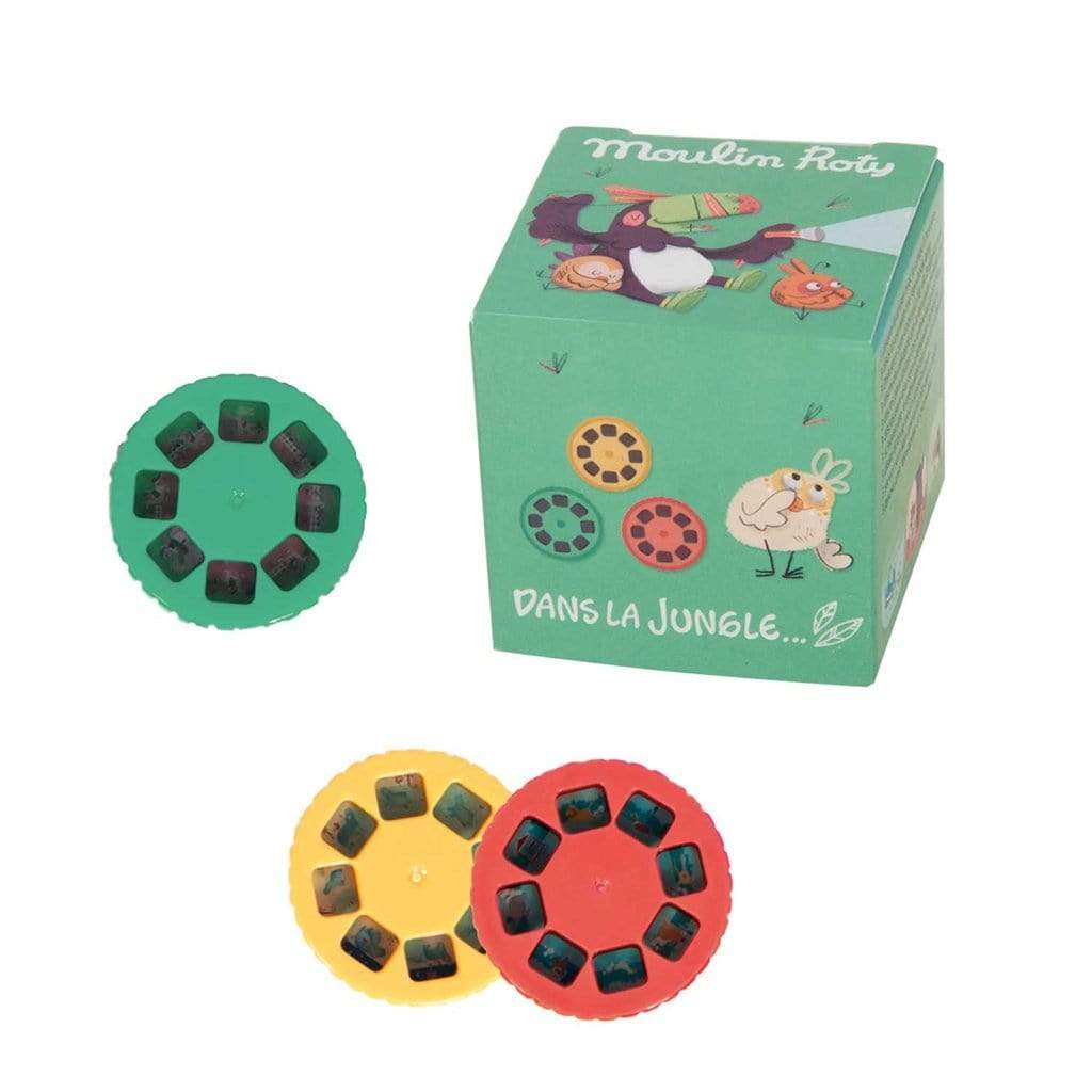 MOULIN ROTY Música y teatro Caja con 3 cuentos para linterna proyectora - En la Jungla 668359