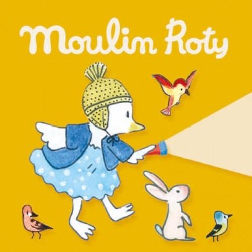 MOULIN ROTY Música y teatro Caja con 3 cuentos para linterna proyectora Gran Familia 632368