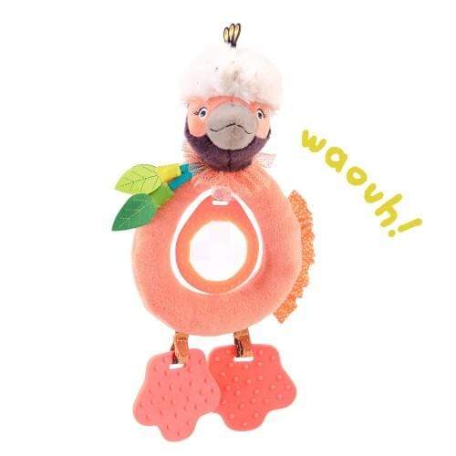 MOULIN ROTY Peluches Sonajero Anillas Pajarito Rosa de Dans la Jungle 668006