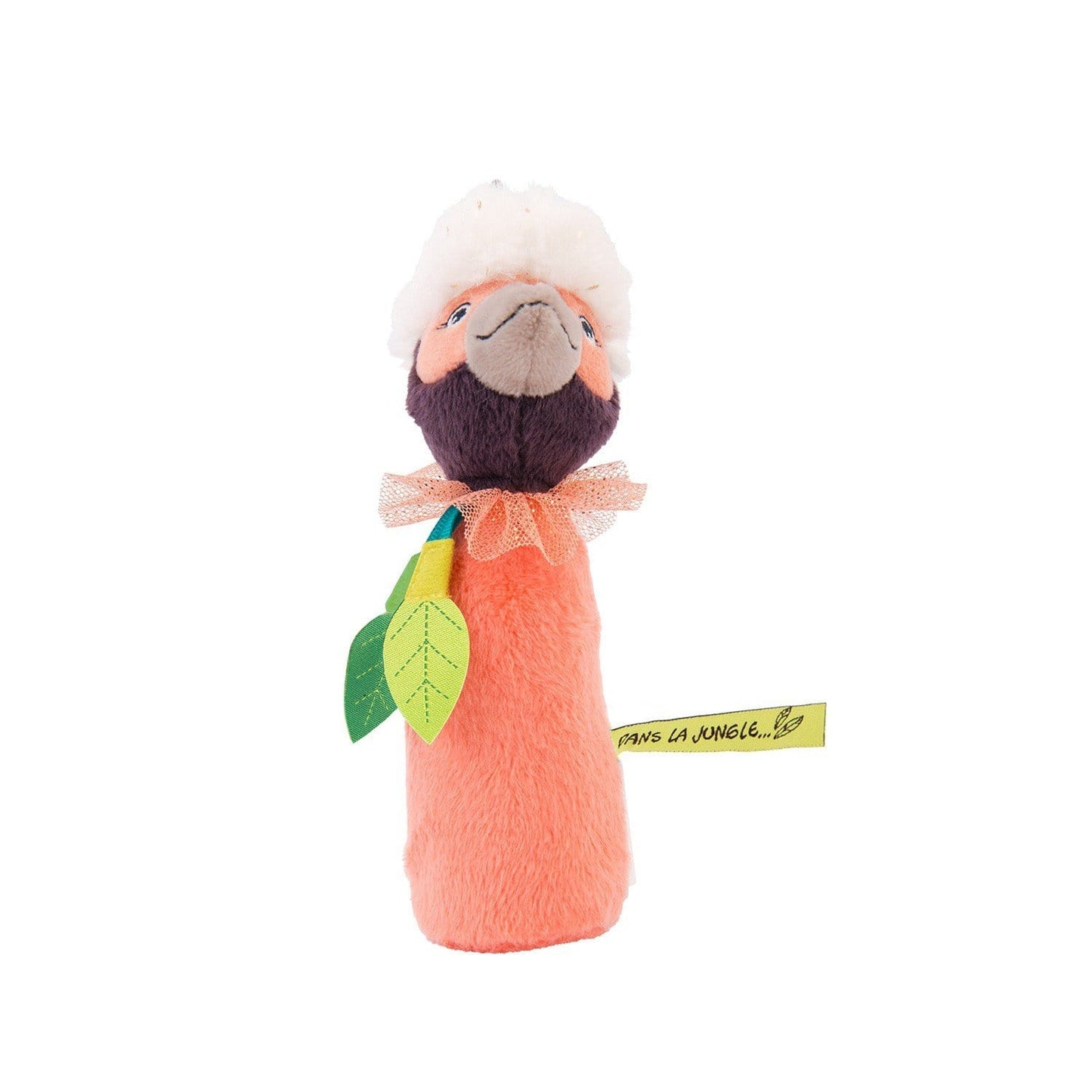 MOULIN ROTY Peluches Sonajero Bocina Pajaro Rosa de Dans la Jungle 668003