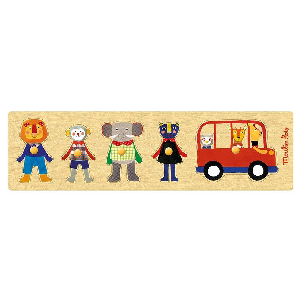 MOULIN ROTY Puzzles y encajes +2 Puzzle Encajable Bus 661323