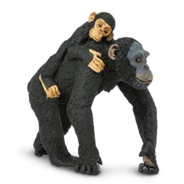SAFARI Animales y Dinosaurios Coleccionables Chimpancé con Bebé Coleccionable SA295929