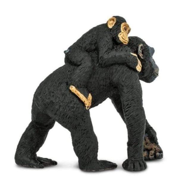 SAFARI Animales y Dinosaurios Coleccionables Chimpancé con Bebé Coleccionable SA295929