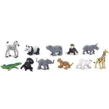 SAFARI Animales y Dinosaurios Coleccionables Figuras de Bebés del Zoológico TOOB SA680004