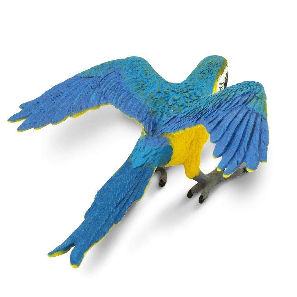 SAFARI Animales y Dinosaurios Coleccionables Guacamayo azul y dorado Coleccionable