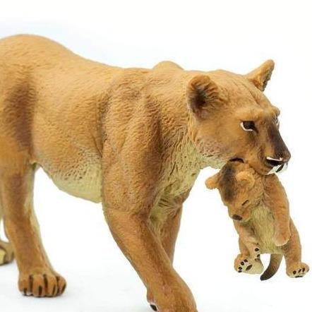 SAFARI Animales y Dinosaurios Coleccionables Leona con Cachorro Coleccionable SA225229