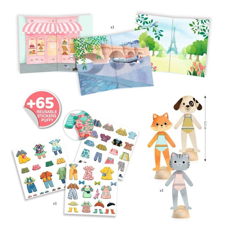 Design By Djeco Arte / Manualidades Juego de collage Bonjour Paris - Design By Djeco DJ09849