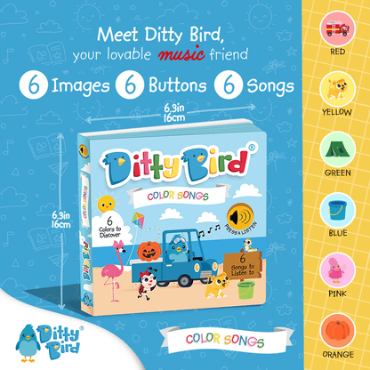 Ditty Bird Libro Musical Libro Interactivo Color Songs - Ditty Bird 9781919650081
