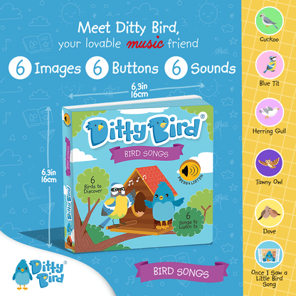 Ditty Bird Libros Libro Interactivo Musical Bird Songs DI009