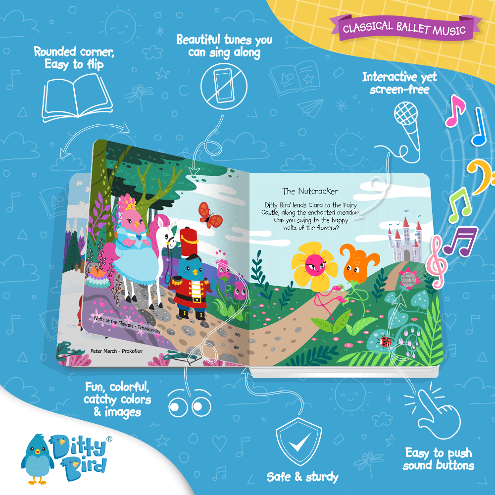 Ditty Bird Libros Libro Interactivo Musical Classical Ballet DI019