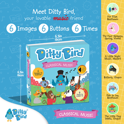 Ditty Bird Libros Libro Interactivo Musical Classical Music DI006