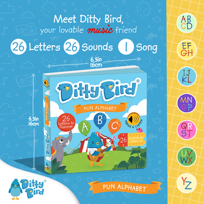 Ditty Bird Libros Libro Interactivo Musical Fun Alphabet DI032