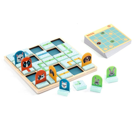 DJECO Juegos de memoria y lógica Juego de Lógica Path Path Logic - Djeco DJ00811