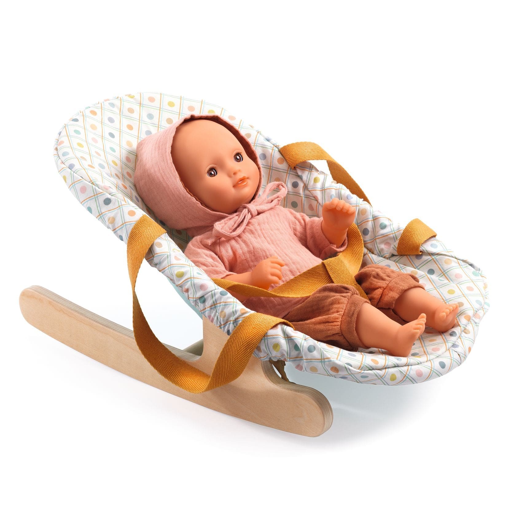 DJECO Juegos de roles Silla mecedora para muñecas pomea DJ07865