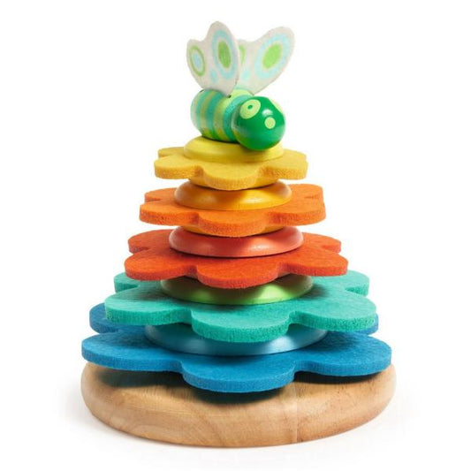 DJECO Puzzles y encajes Juego apilable Butterflower- Djeco DJ06404