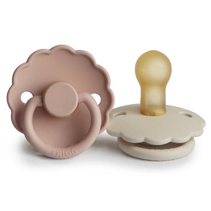 Frigg Chupete Chupete Redondo de Caucho Natural X2 Daisy Talla 1 Blush / Cream - Frigg FRI76221414