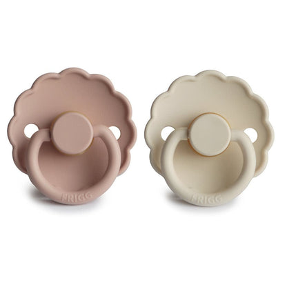 Frigg Chupete Chupete Redondo de Caucho Natural X2 Daisy Talla 1 Blush / Cream - Frigg FRI76221414