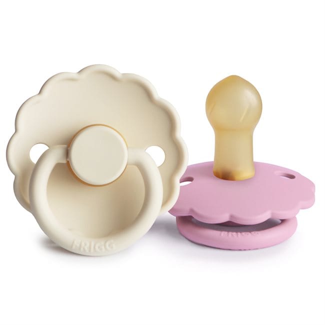 Frigg Chupete Chupete Redondo de Caucho Natural X2 Daisy Talla 1 Lupine / Cream  - Frigg FRI101613