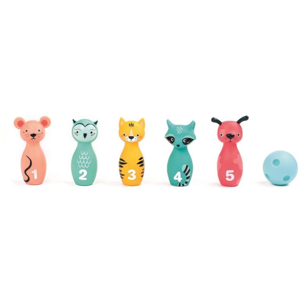 LUDI Destreza y Habilidades Juego de Bowling animales LU30136