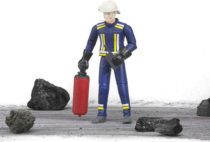 BRUDER Figuras de colección Figura hombre bombero con accesorios - BRUDER BRU60100