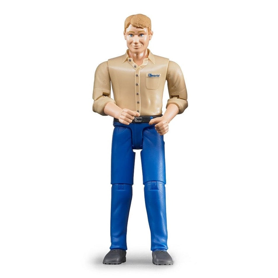 BRUDER Figuras de colección Figura hombre de piel clara con pantalón azul - BRUDER BRU60006