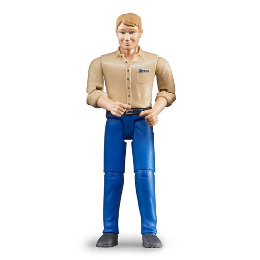 BRUDER Figuras de colección Figura hombre de piel clara con pantalón azul - BRUDER BRU60006
