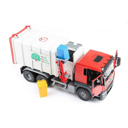 BRUDER Transportes Camion basura MAN TGS con carga lateral - Escala 1:16- BRUDER BRU03761