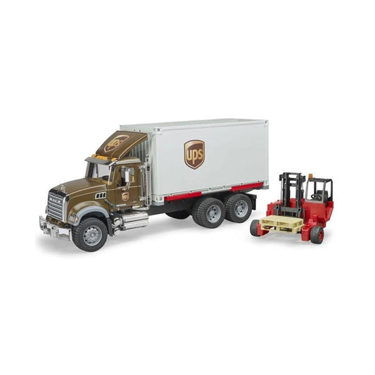 BRUDER Transportes Camion MACK Granite logística UPS Escala 1:16- BRUDER BRU02828
