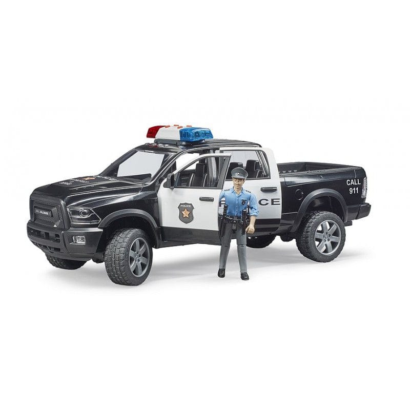 BRUDER Transportes Camioneta Ram de Policía con policía y accesorios - BRUDER BRU02505