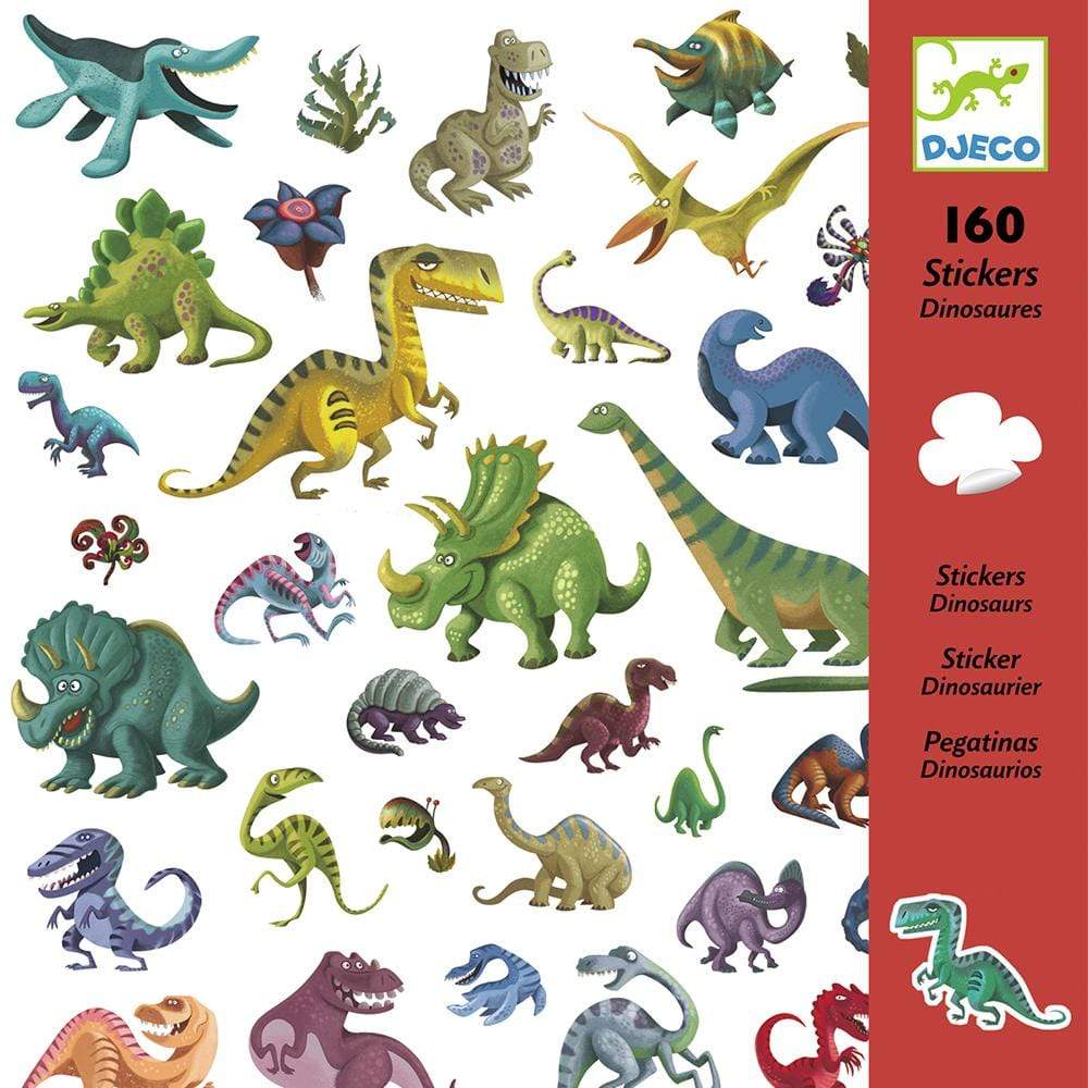 Design By Djeco Arte y Manualidades +3 Stickers Dinosaurios DJ08843