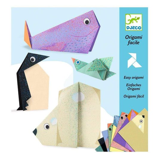 Design By Djeco Arte y Manualidades +5 Set de Origami Animales polares DJ08777