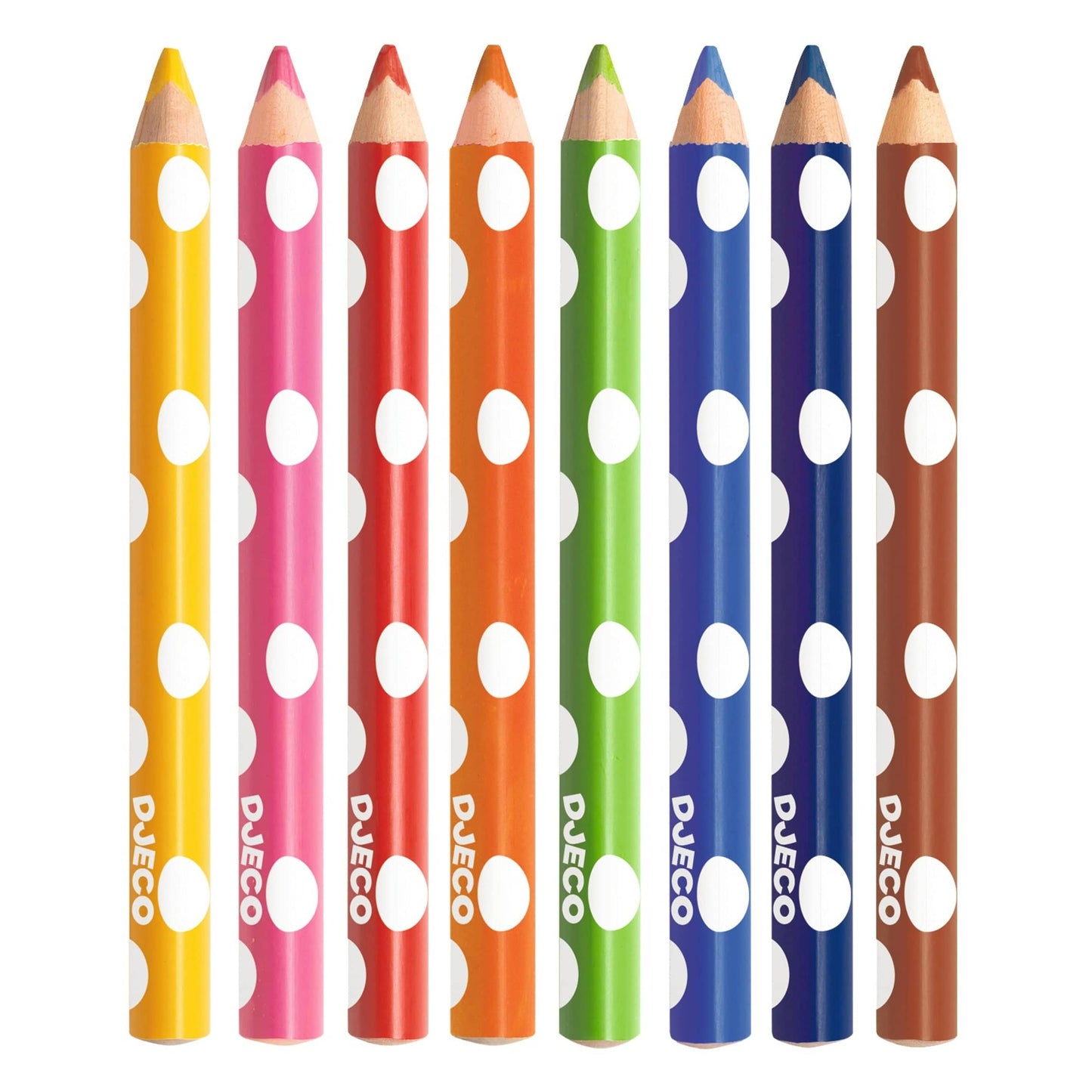 Design By Djeco Arte y Manualidades 8 lápices de colores para niños pequeños DJ09004
