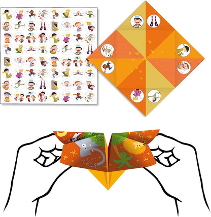 Design By Djeco Arte y Manualidades Crea con Papeles - Origami Adivina Animales DJ08764